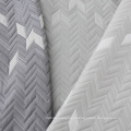 High class 100% polyester fabric double jacquard knitted for mattress cover